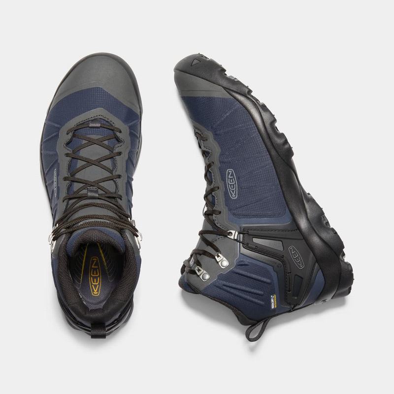 Botas De Montaña Keen Venture Mid Waterproof Para Hombre Azules - Botas Keen Mexico (392168-SNM)